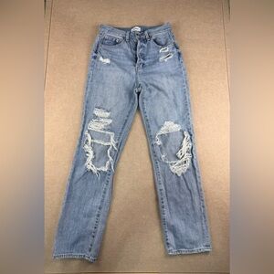 PISTOLA Jeans Women's Size 26 Blue Distressed High Rise‎ Medium Wash Denim